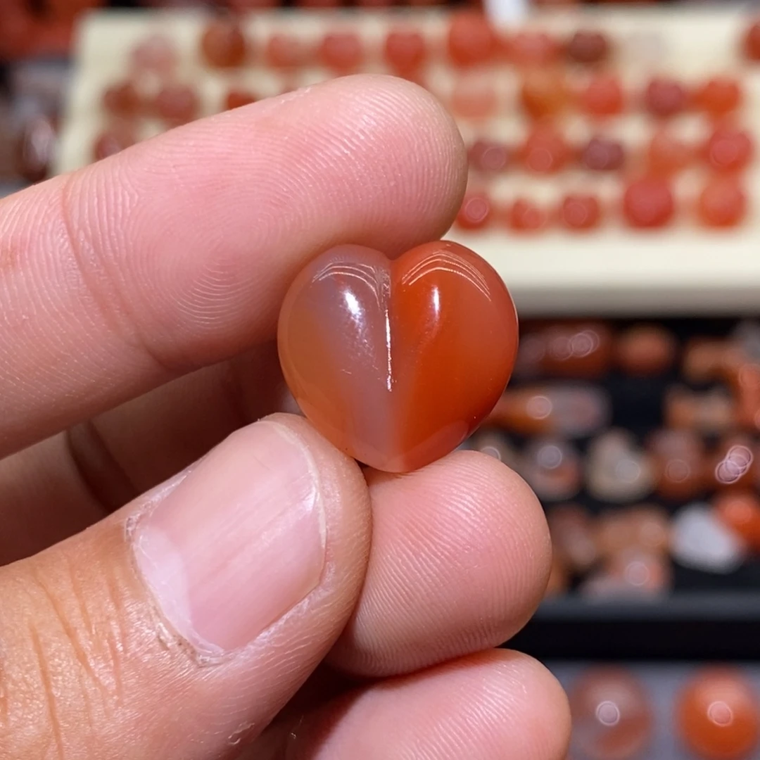 南红玛瑙冰飘未镶嵌岁**好冰飘屁桃心6