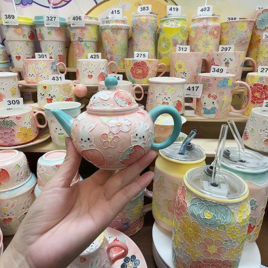 瓷片微瑕玉泥茶壶6号号