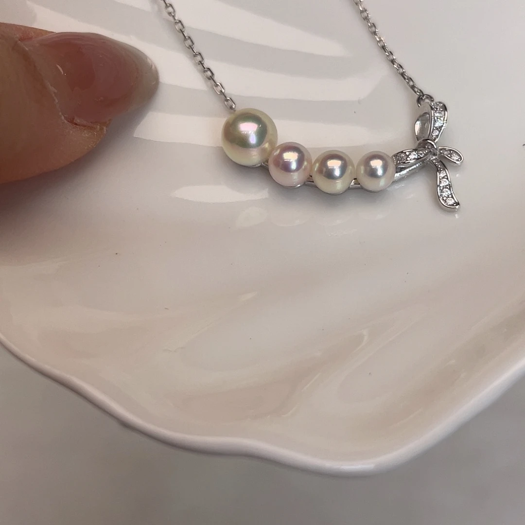 颈饰海水珍珠银S925镶嵌