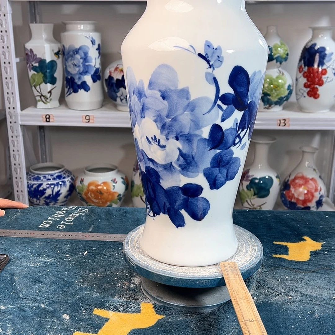 摆件八**香景德镇陶瓷大鱼青牡