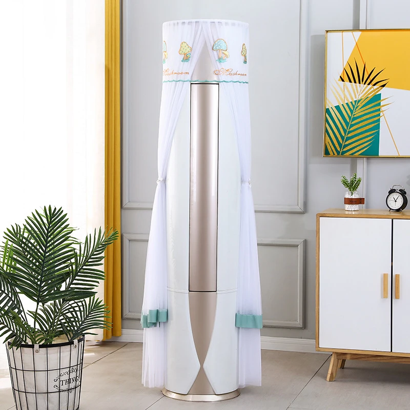 空调罩新款圆形柜机格力美的奥克斯海尔立式开机不取通用防尘罩