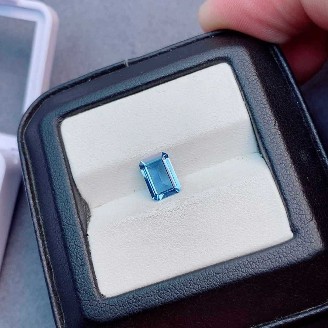 海蓝宝石笔搁未镶嵌1.09ct 超级圣玛利亚