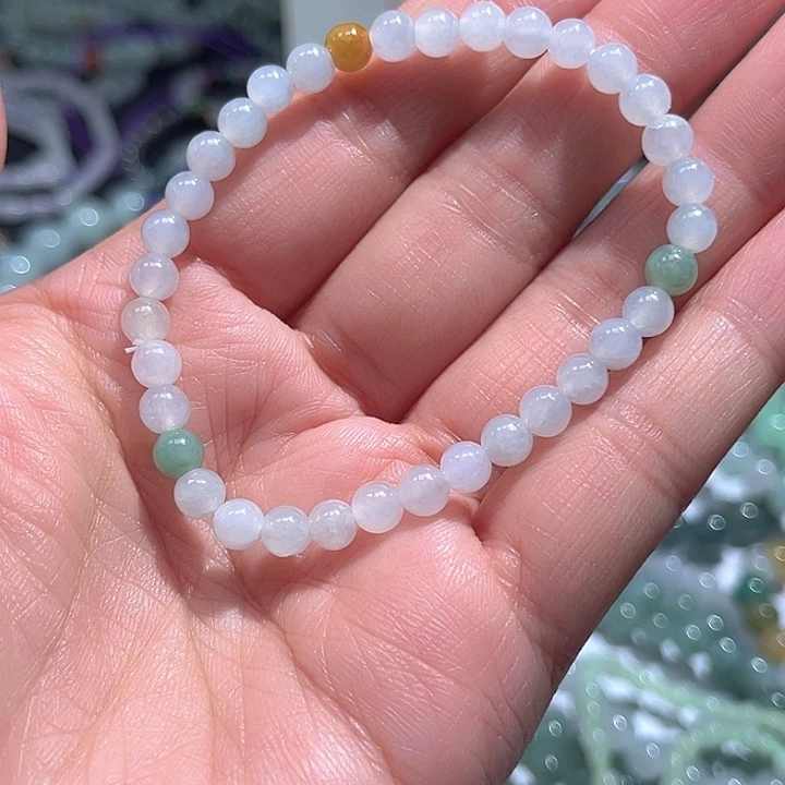 翡翠未镶嵌手链56