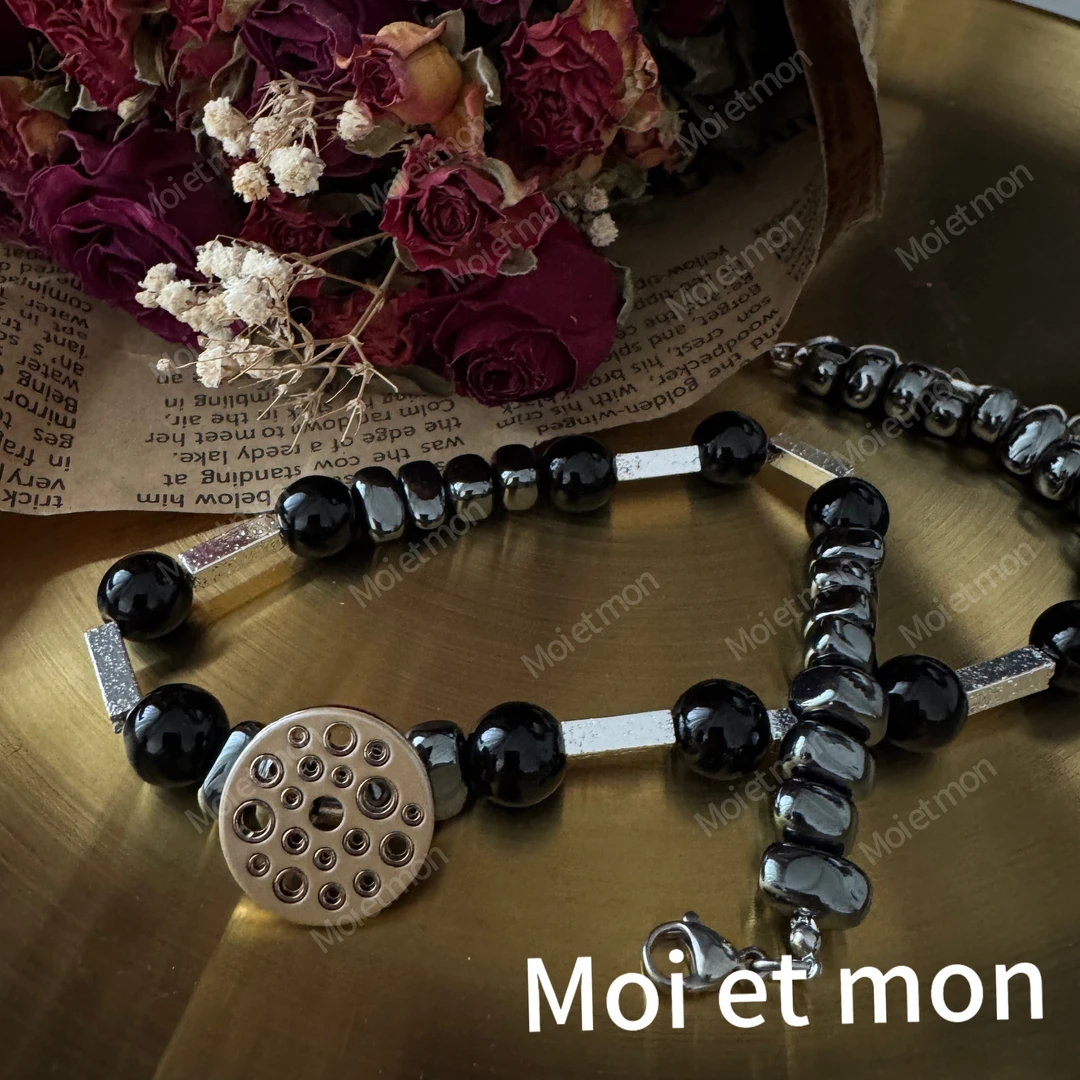 合金项链 【Moi et mon】春季新款小众气质百搭复古时尚项链