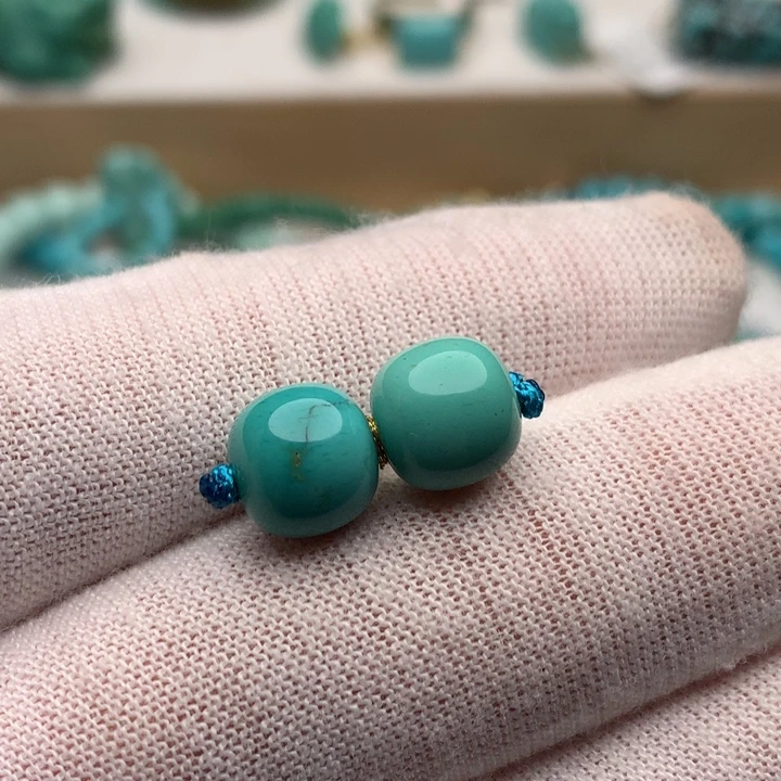 绿松石未镶嵌珠宝奇石8.8mm