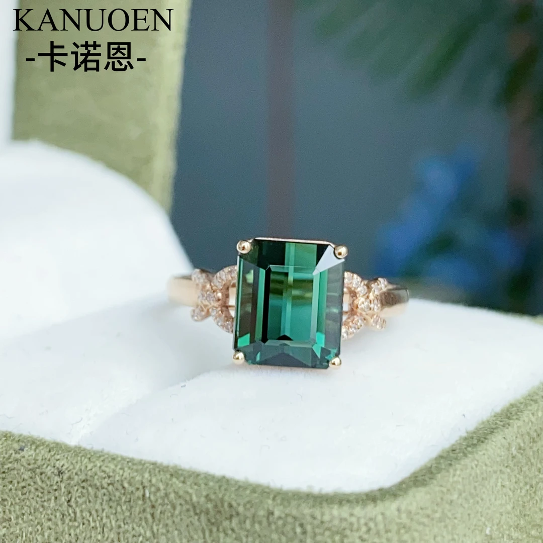 卡诺恩珠宝18k金镶嵌天然碧玺戒指拉贡