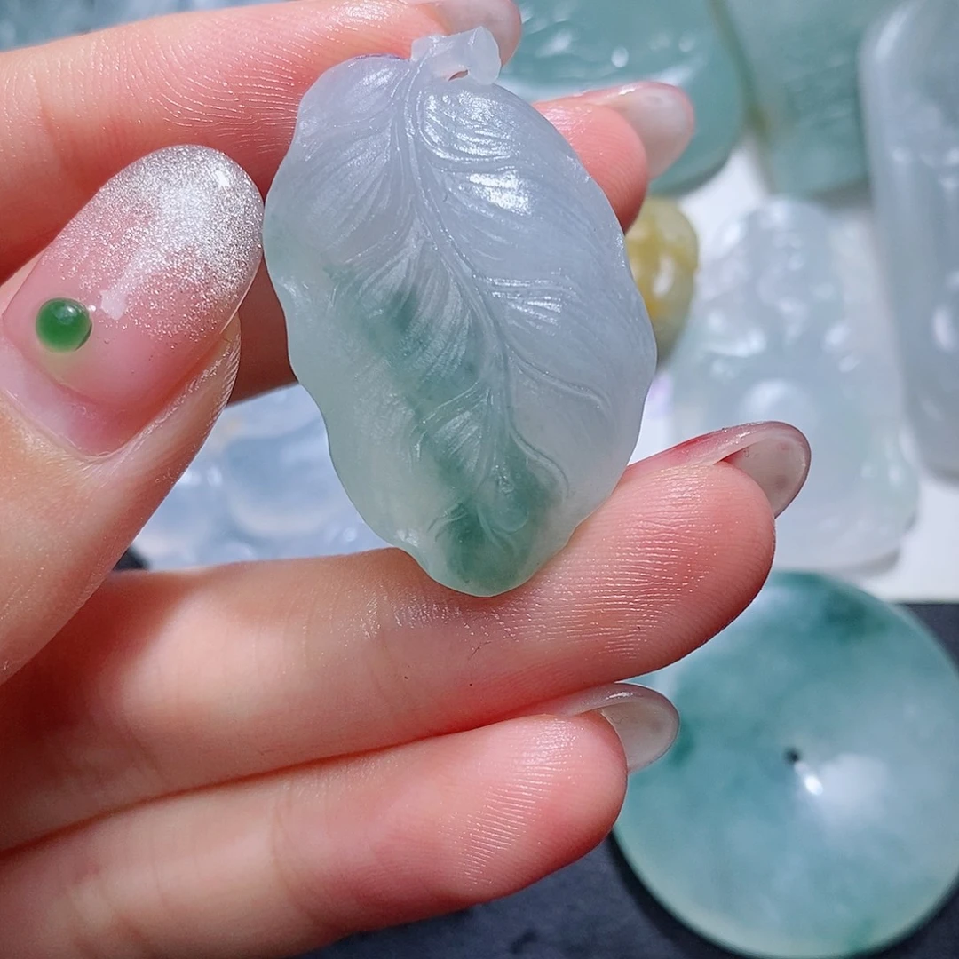 定制翡翠未镶嵌毛货付款后联系客服确认抛光