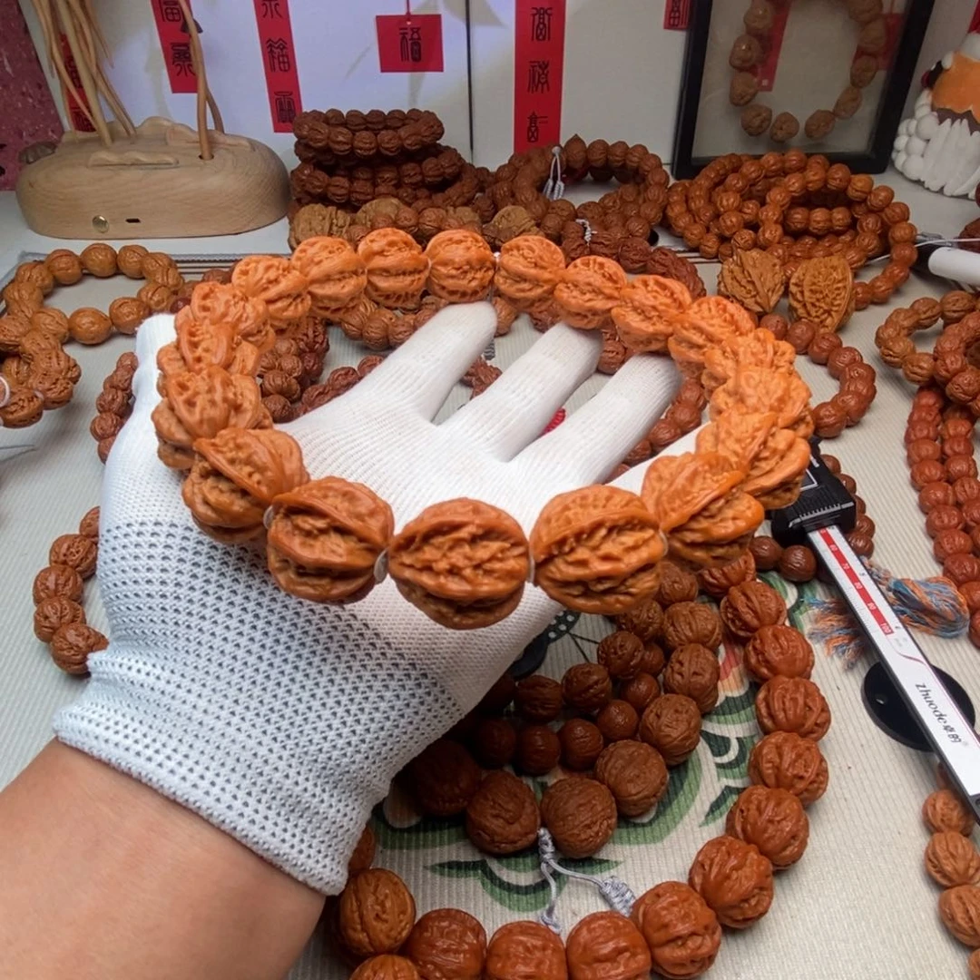 文玩核桃手串八棱24