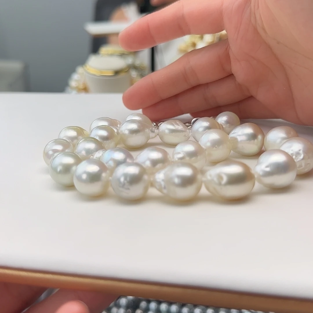 海水珍珠银S925镶嵌颈饰蜜****称