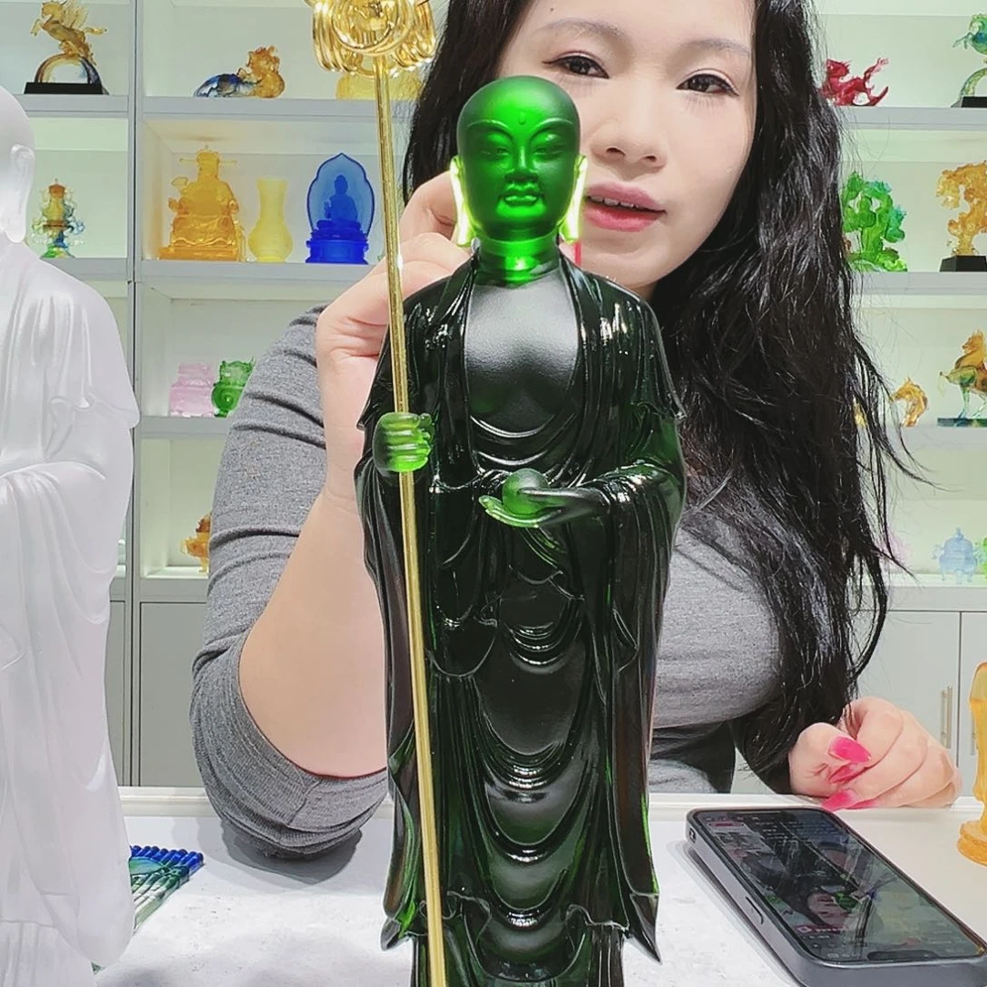 【闪购商品】手工艺品琉璃地藏王菩萨 29cm