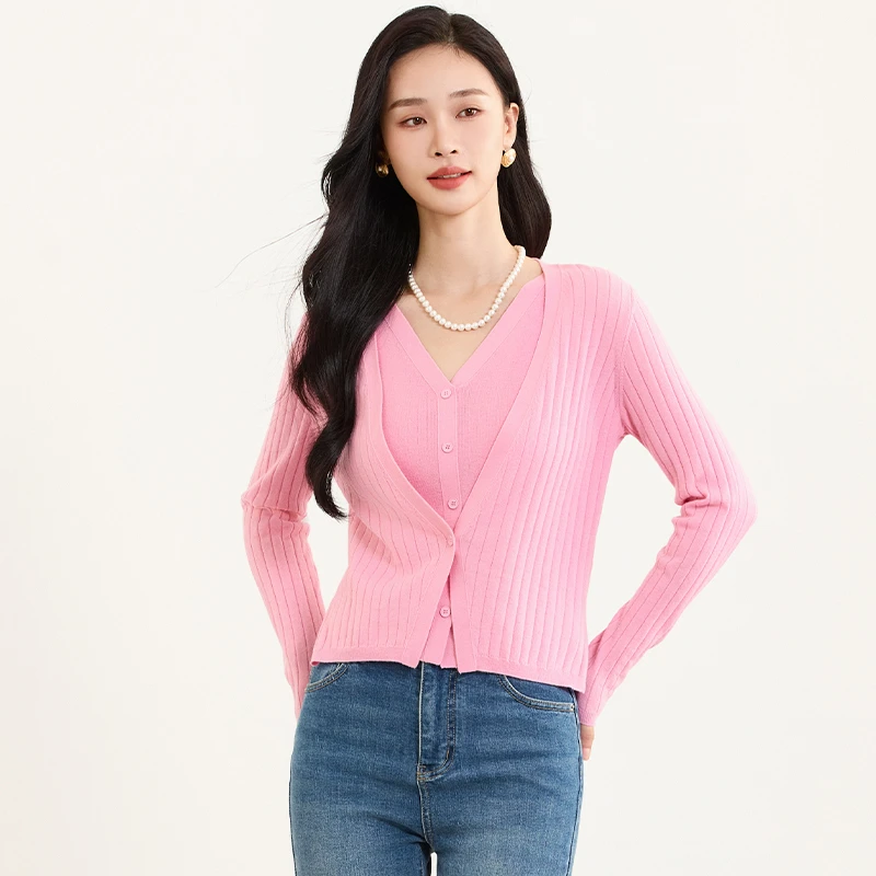 【籽言专属】佳人苑毛衫女春季新款JX415039