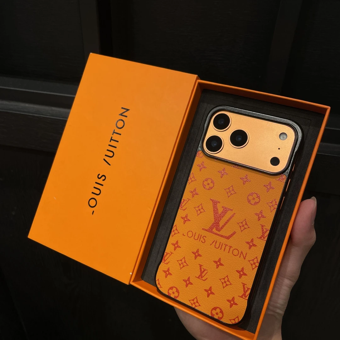 皮质苹果17promax星宇橙手机壳iPhone16适用14奢华15个性13潮牌12