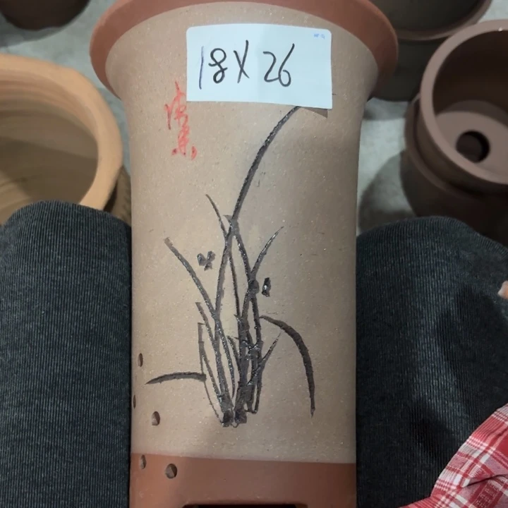 紫砂花盆紫砂的花