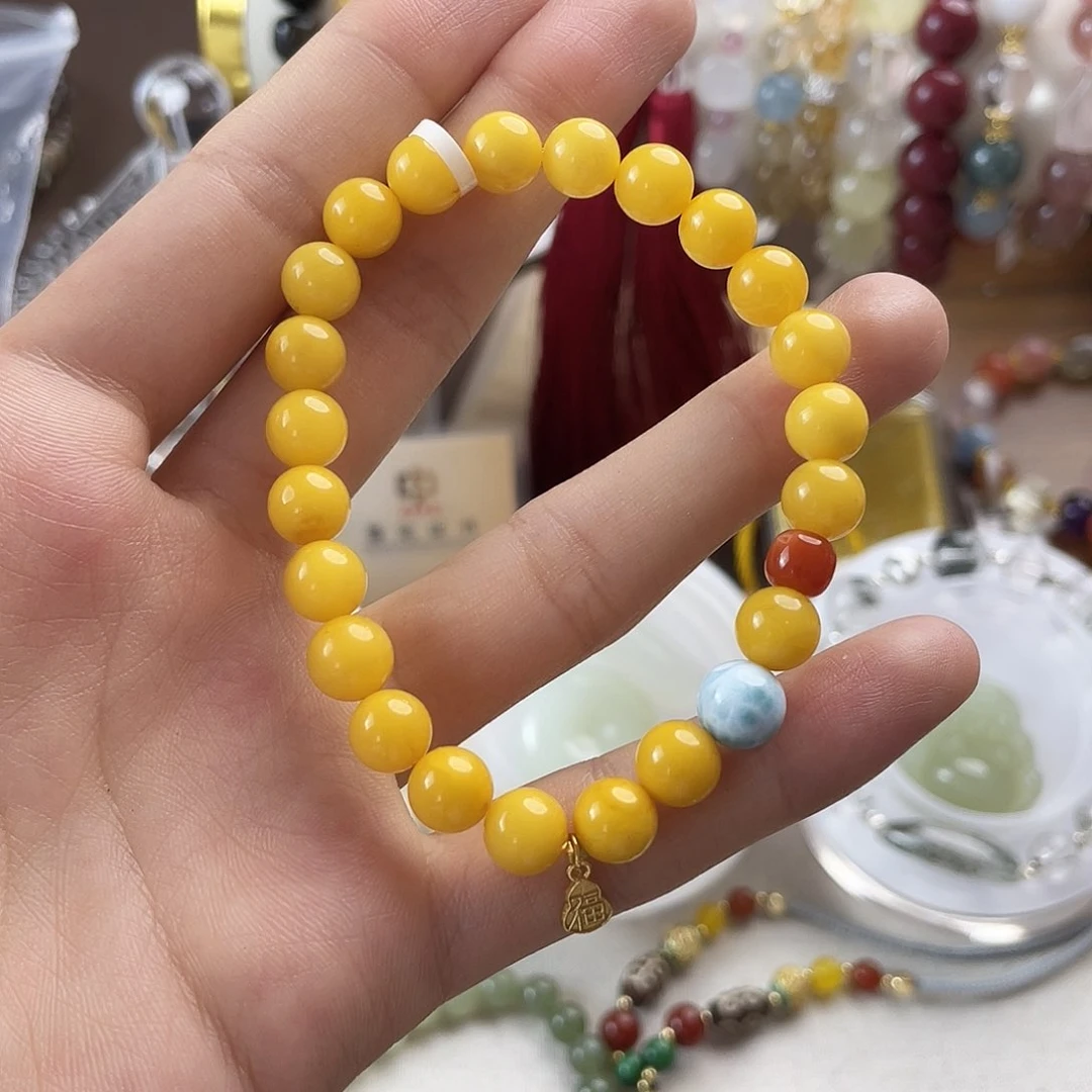 未镶嵌蜜蜡手链蜜蜡手链