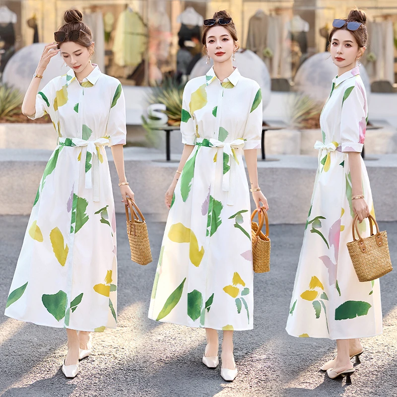 连衣裙女装2025年夏季夏天衣服女人味新款时尚休闲气质法式连衣裙