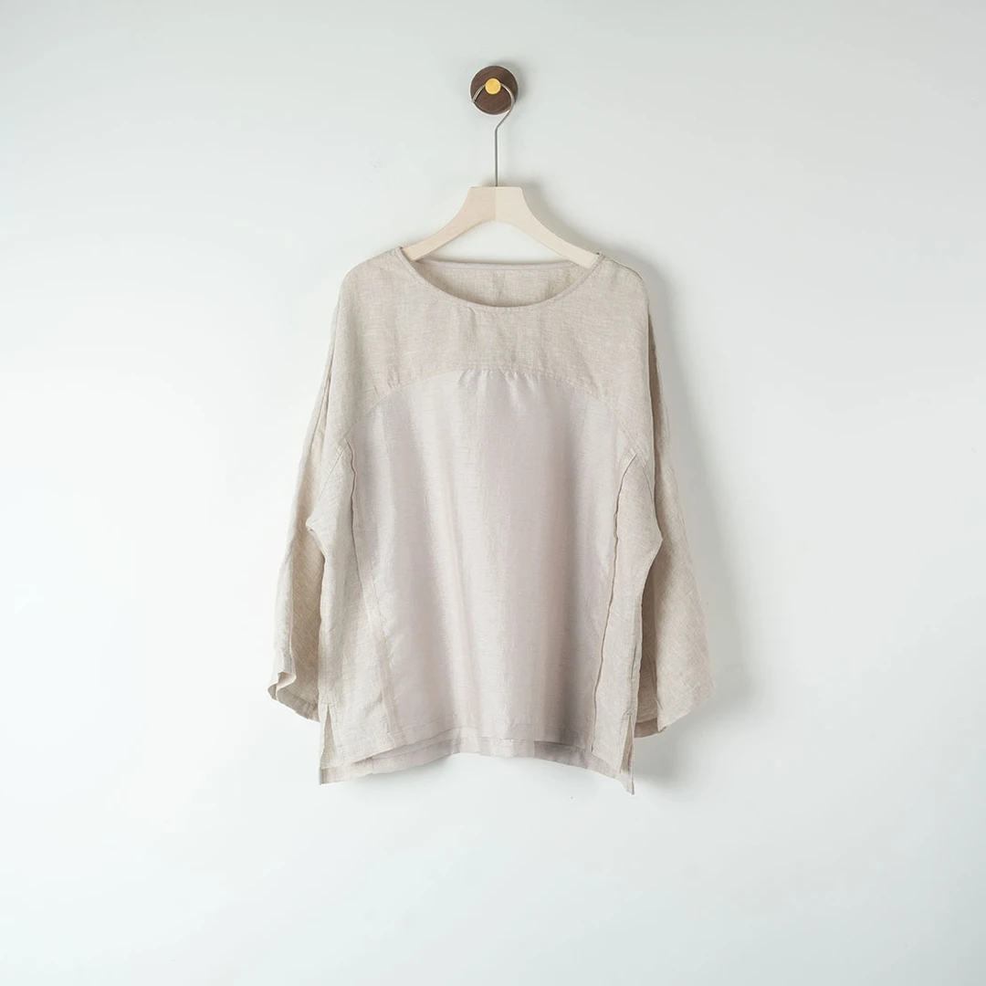 三木兮非 五一出游福利现货亚麻衬衫 25MS0182 气质百搭休闲舒适