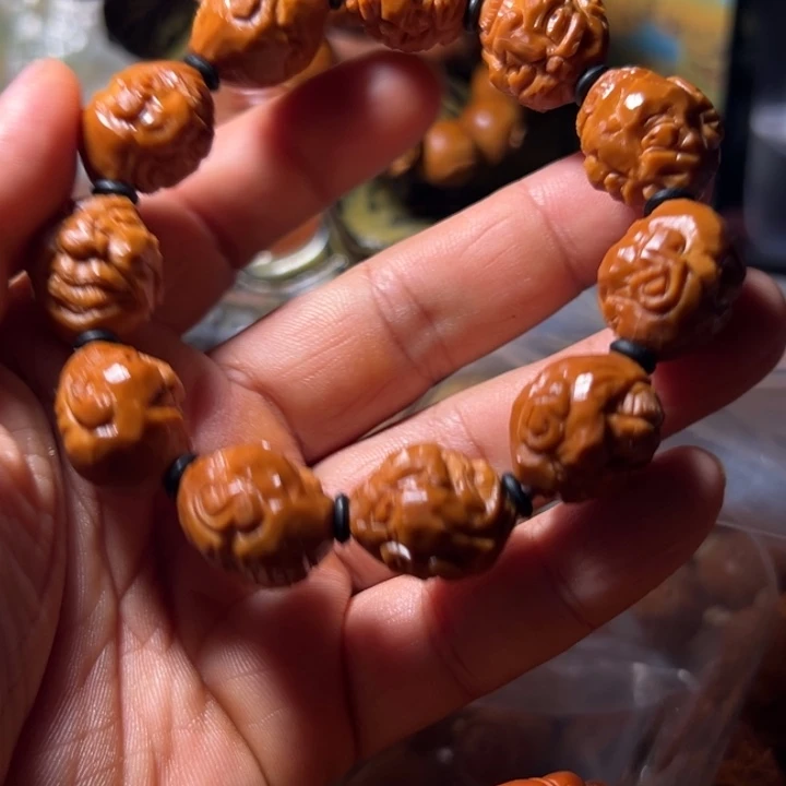 漫***—橄榄核手串/手链1.8铁核纯手工丑男