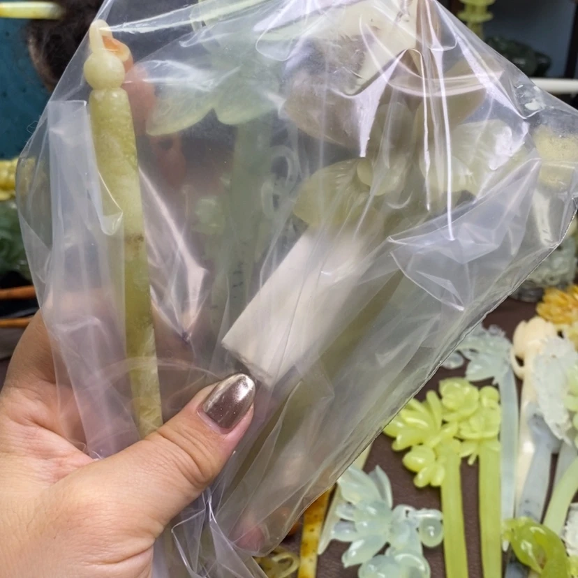 【闪购商品】岫玉发簪发簪盘发发簪未镶嵌非***者