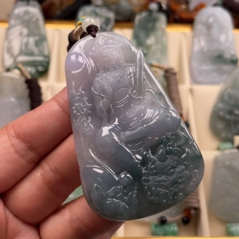 颈饰未镶嵌翡翠文殊