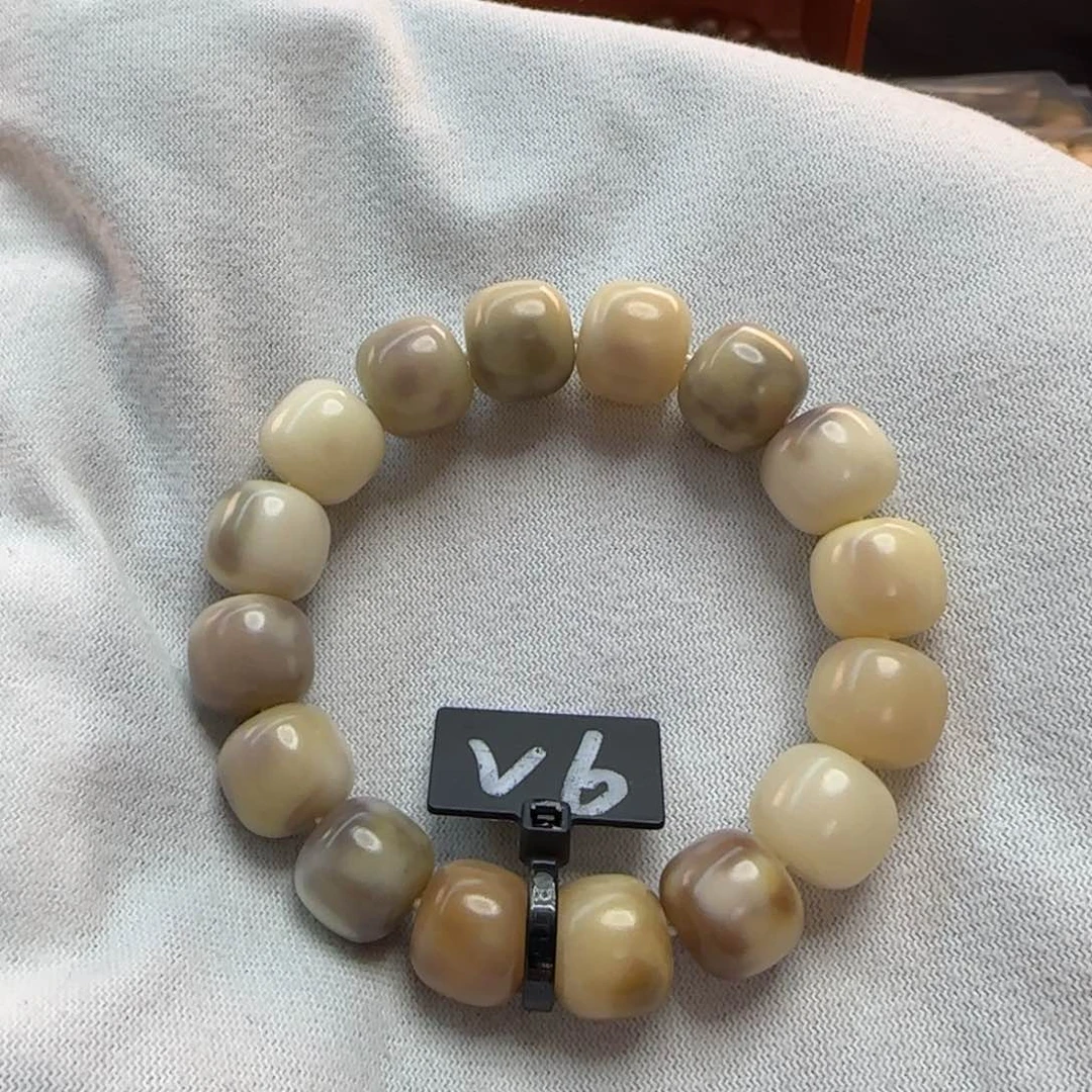 菩提根/象牙果吊坠卡14桶珠紫色系微瑕6