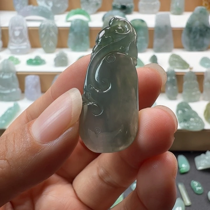 翡翠未镶嵌项链翡翠