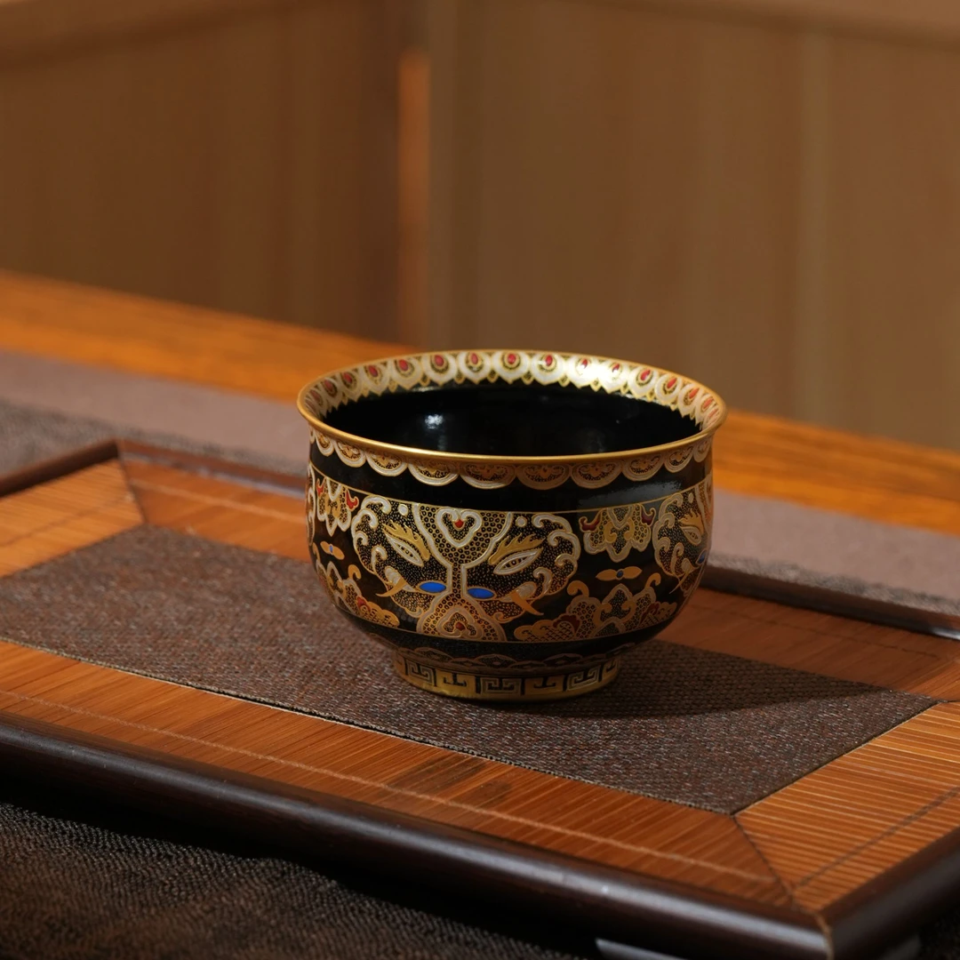 溢珍堂  炉式杯  主人杯 唐风 堆金