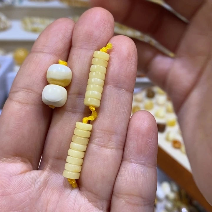 琥珀珠宝奇石未镶嵌星****79对珠隔片