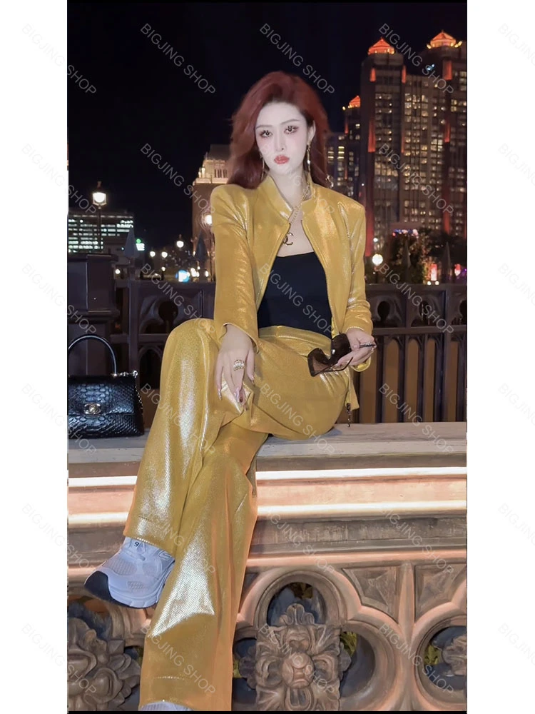 Big静【蛇来运转 】原创春装新款套装直筒裤