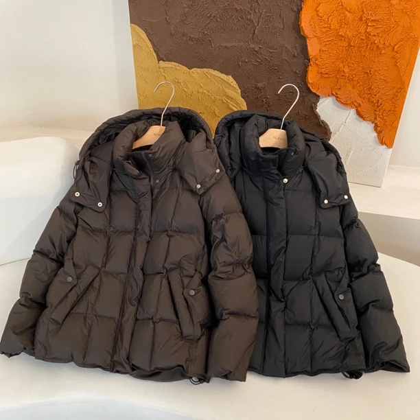 【墨涵精选3】韩版简约气质休闲羽绒服27701