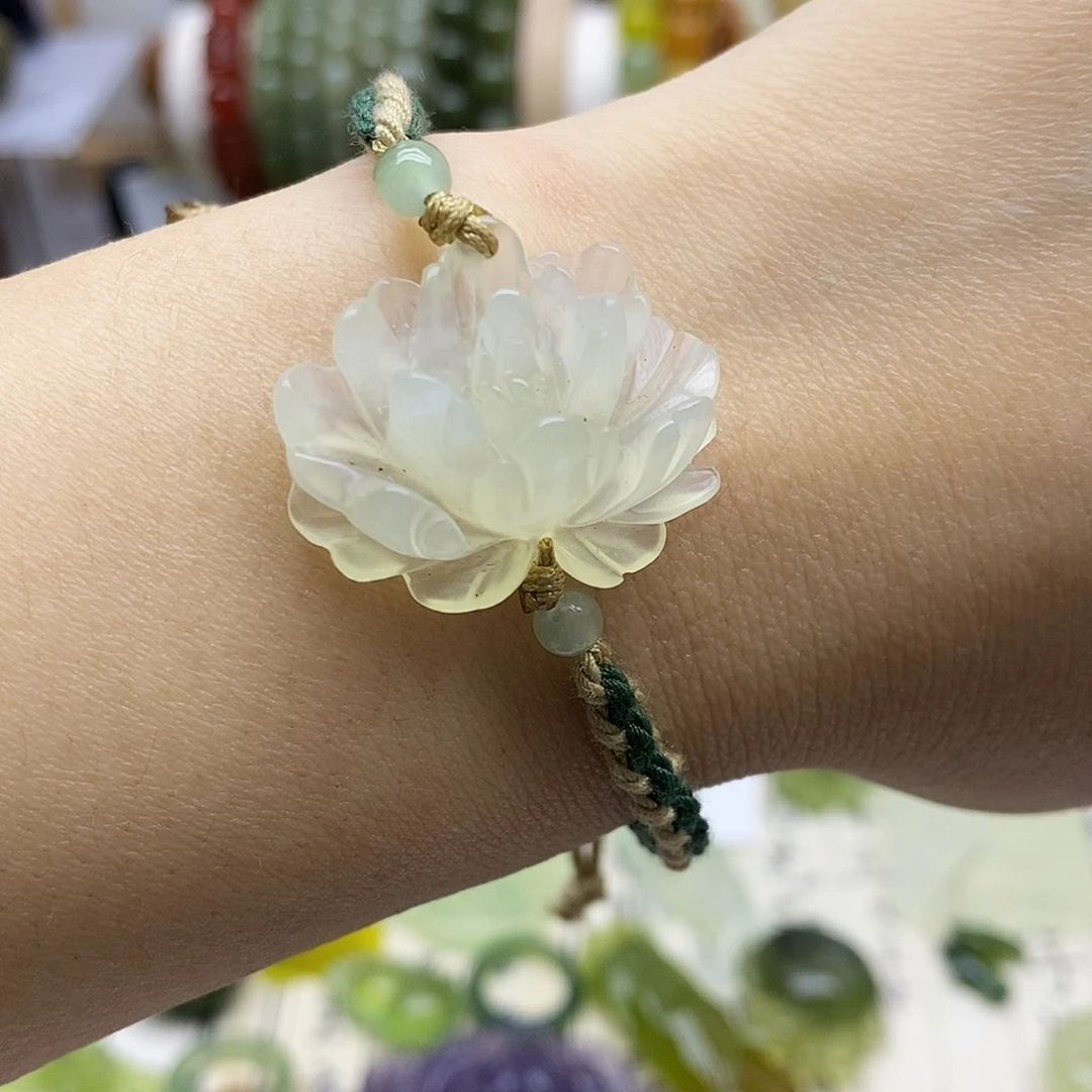 蛇纹石玉未镶嵌手链