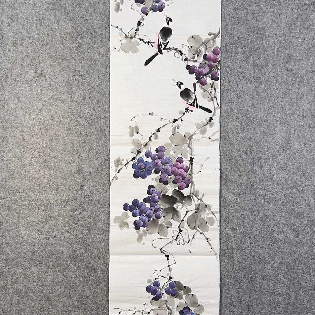 国画222 花鸟在此处飞翔也不太