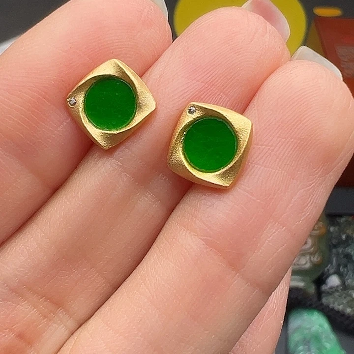 翡翠银S925镶嵌戒指翡翠