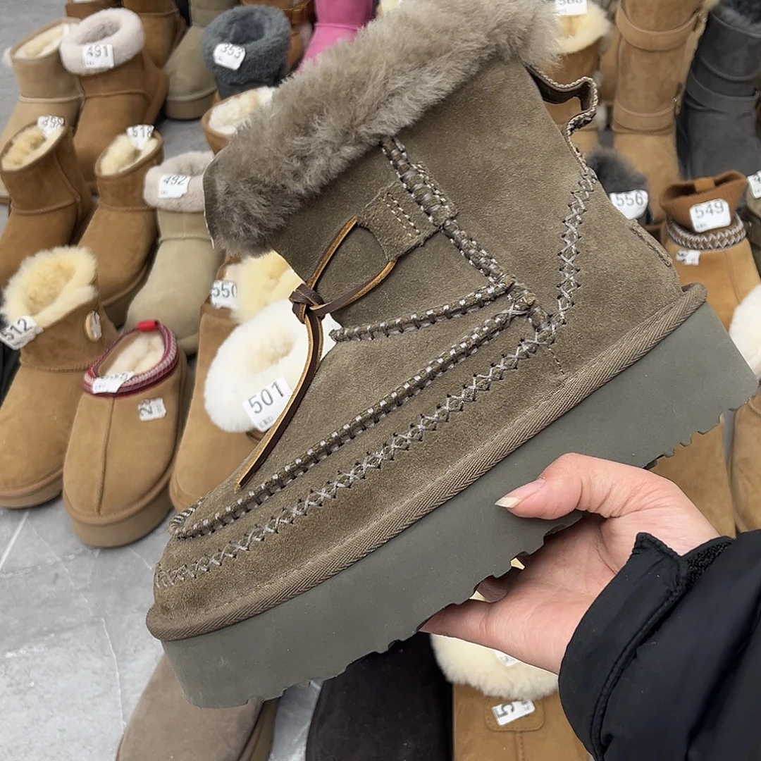 卡其阿尔派厚底35