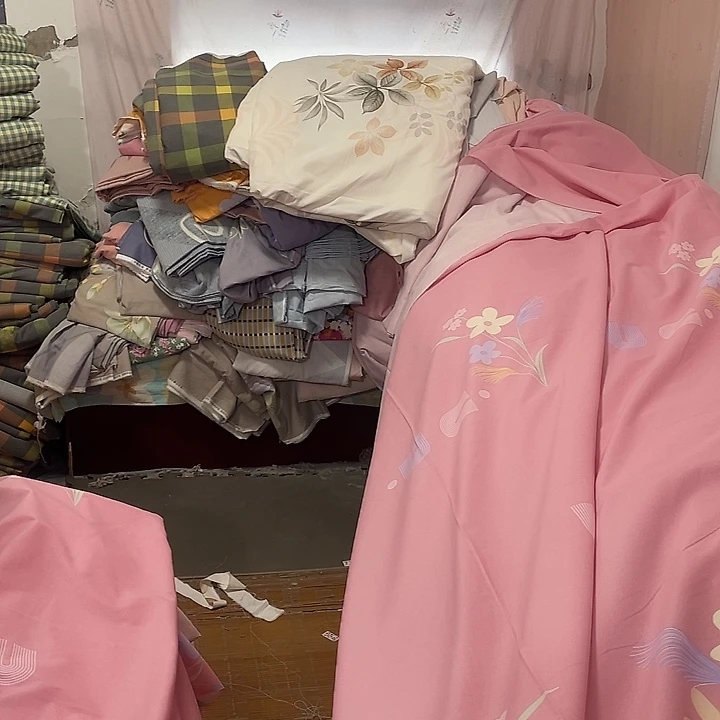 莫代尔纤维长绒棉粉色花朵7.6米