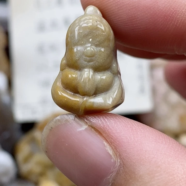 硅化珊瑚（珊瑚玉）未镶嵌颈饰有瑕 小