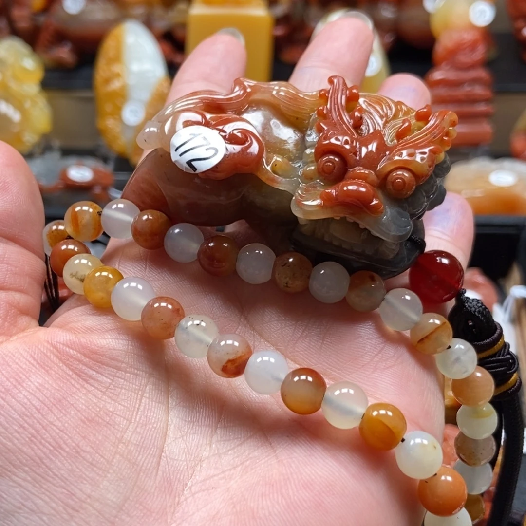 雨***天石英质玉（黄龙玉）未镶嵌貔貅