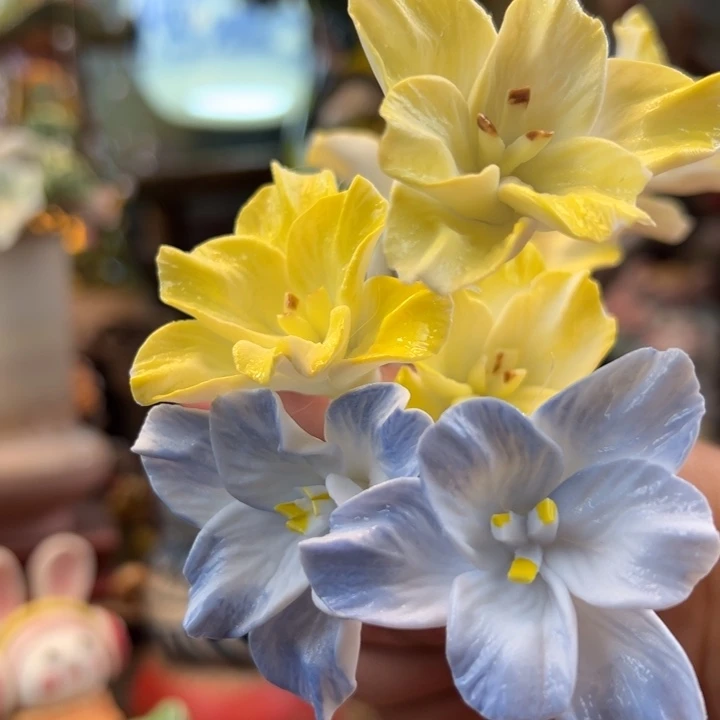 陶摆件小镇青花每日有新品5支