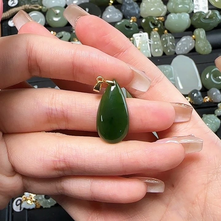 和田玉银S925镶嵌颈饰