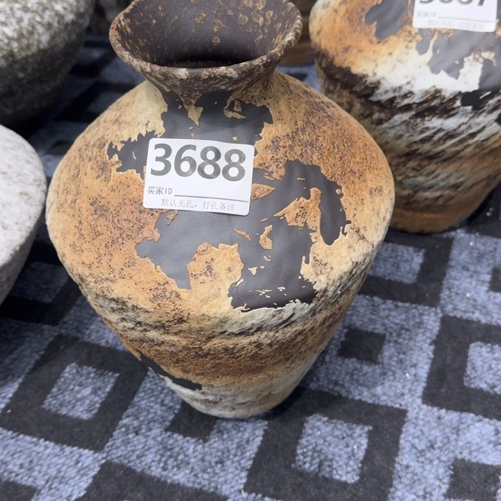 用***7瓷片景德镇高温花器编码3688高33口6默认无孔