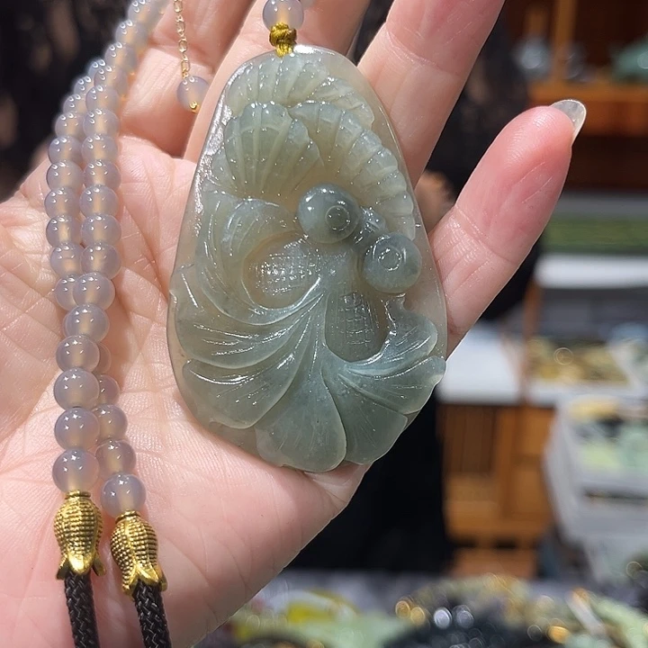 未镶嵌岫玉毛衣链