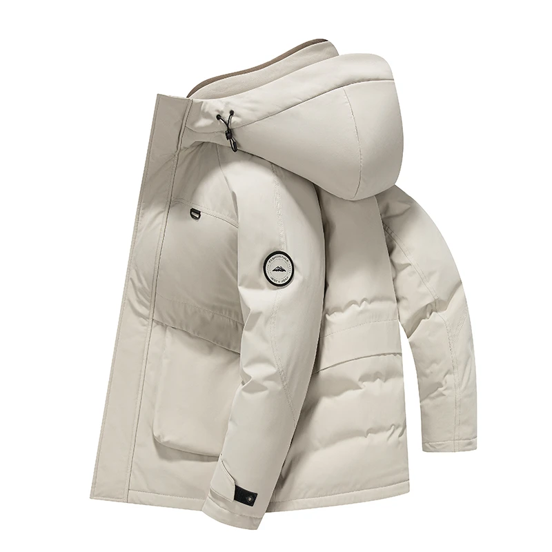 时尚加厚宽松保暖冬季鸭鸭新山系列羽绒服男女冬工装派克登山外套