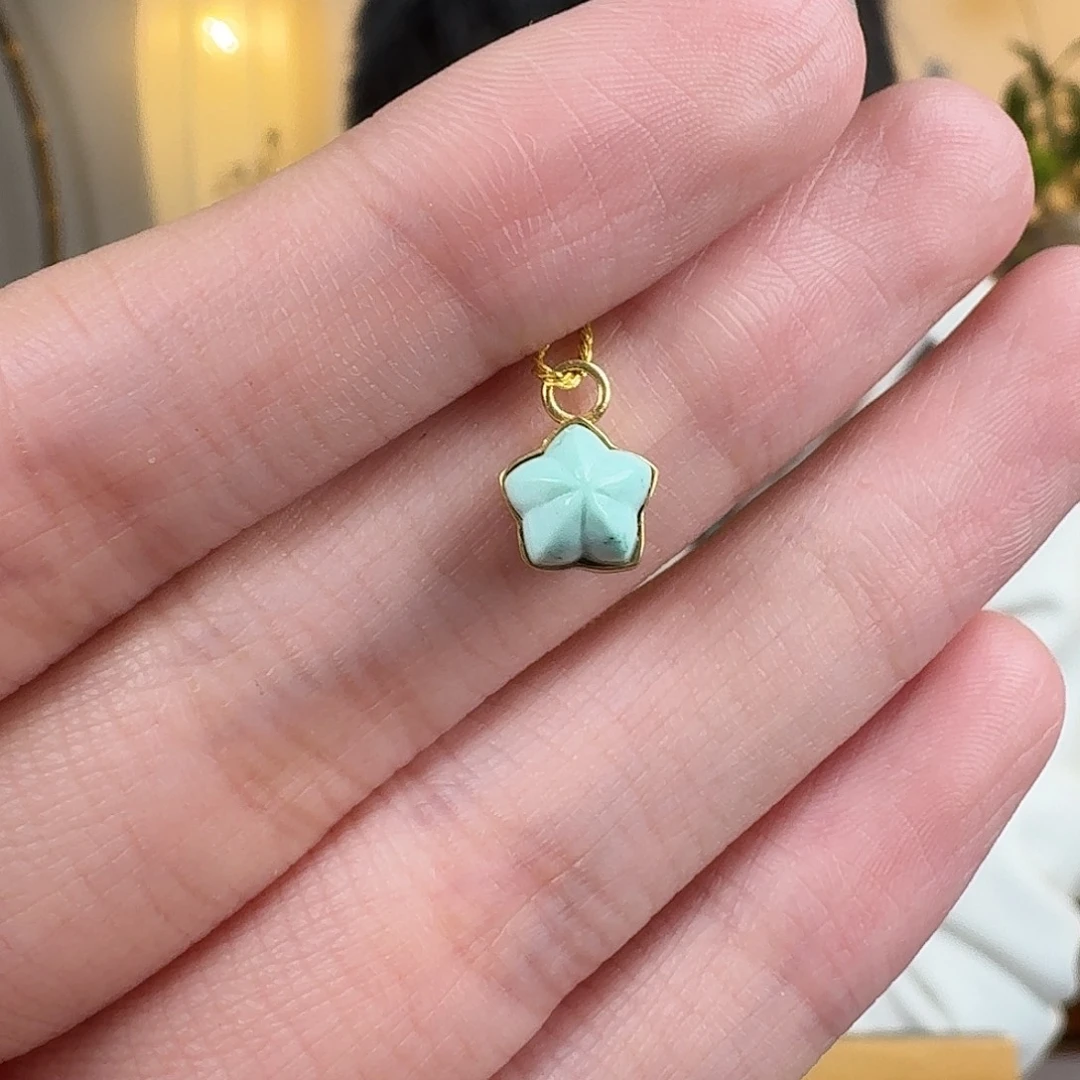 绿松石18K金镶嵌珠宝奇石