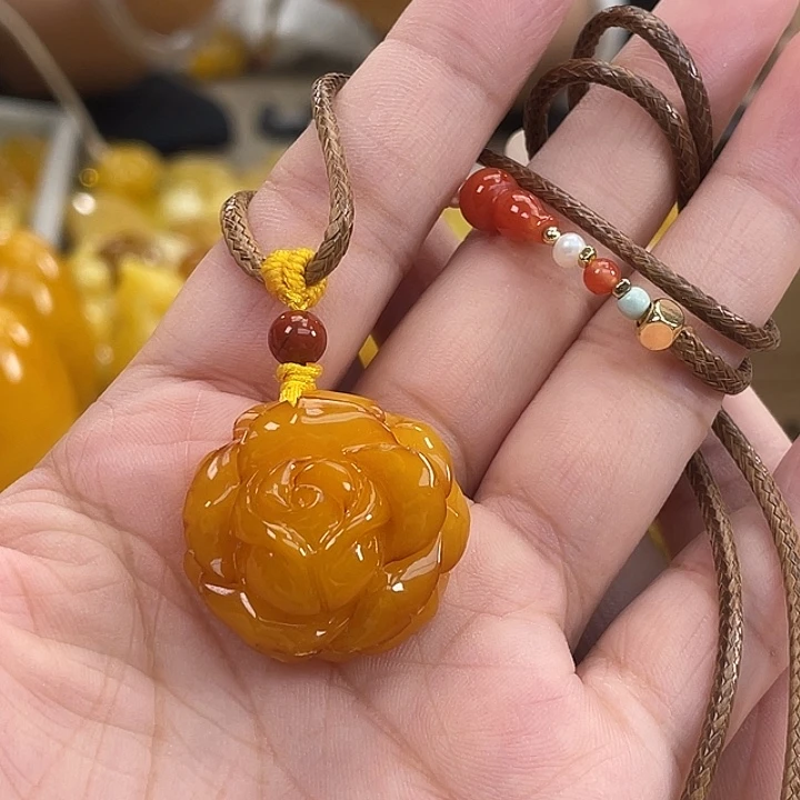 琥珀未镶嵌珠宝奇石琥珀h6