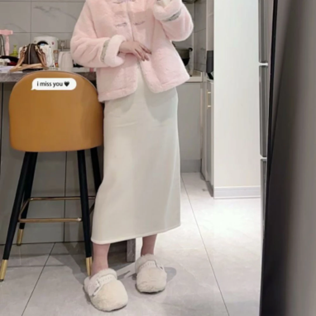 【刘灿私服】699款高腰百搭羊绒半身裙