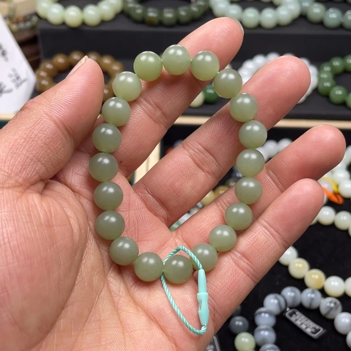 和田玉手串未镶嵌大*羊