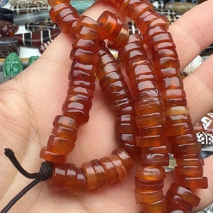 青****玛瑙/玉髓合金颈饰