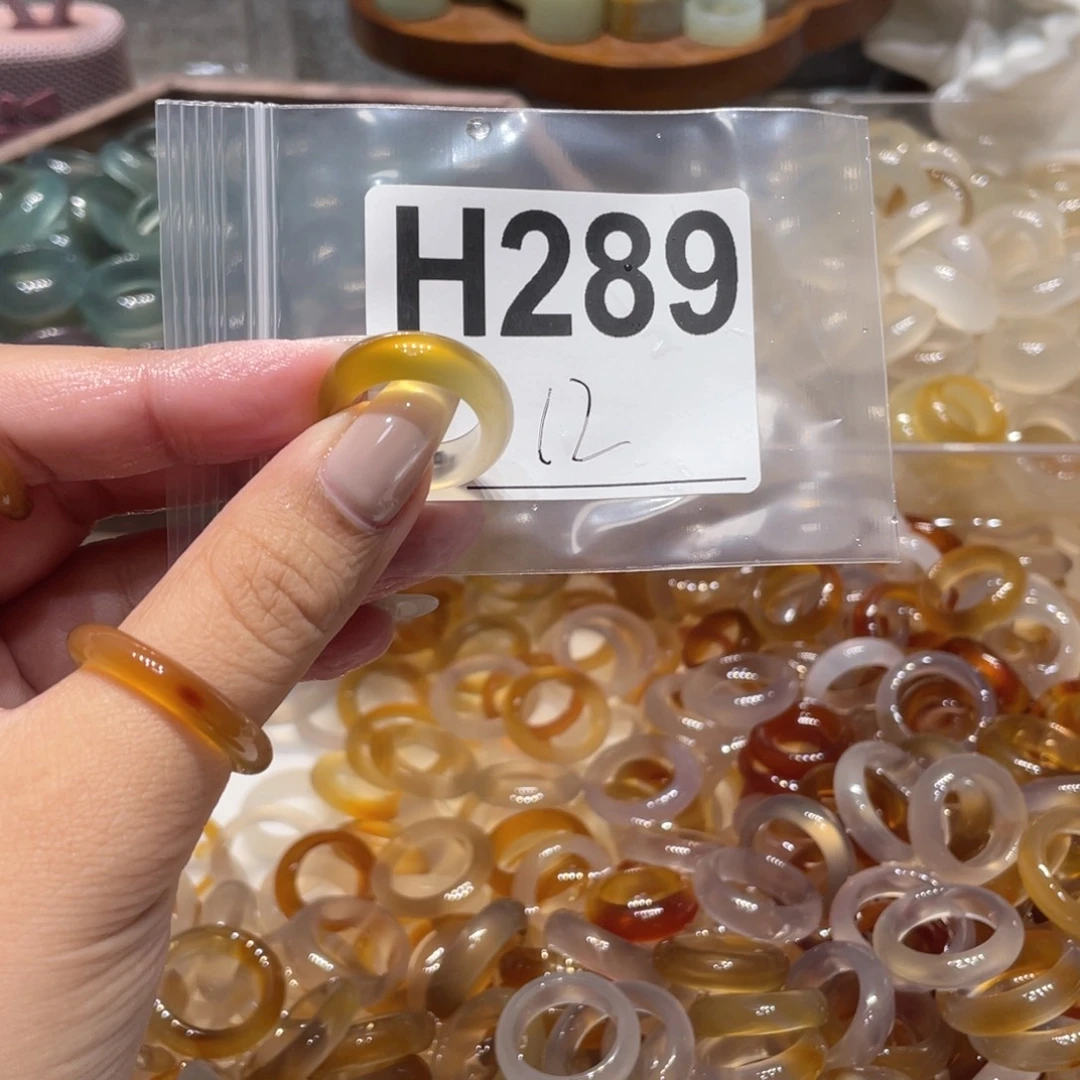 玛瑙/玉髓未镶嵌戒指289