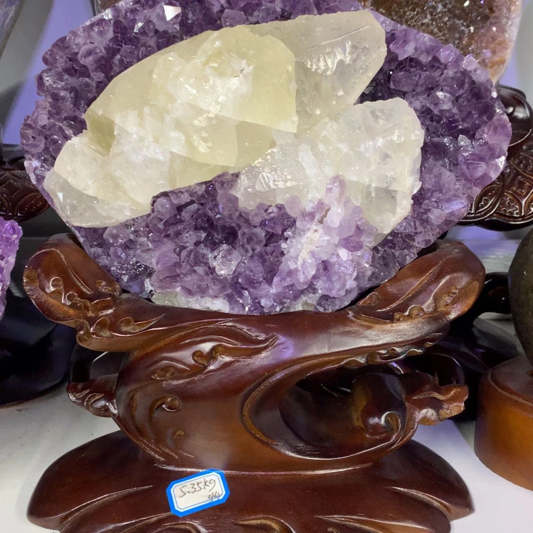未镶嵌大型摆件（非配饰）紫晶小葛