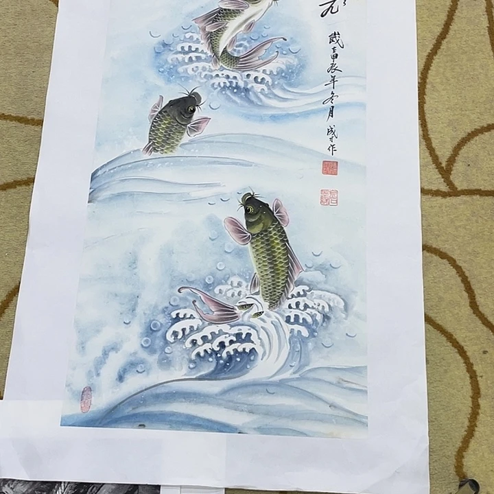 国画孙成才三尺花鸟艺