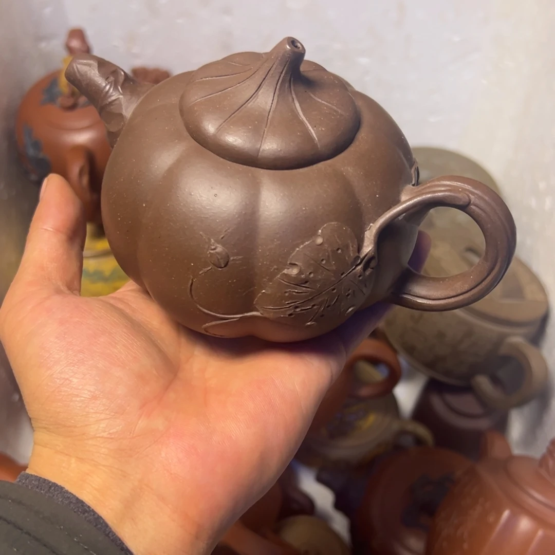 紫砂茶壶宜兴原矿紫砂壶350毫升容量